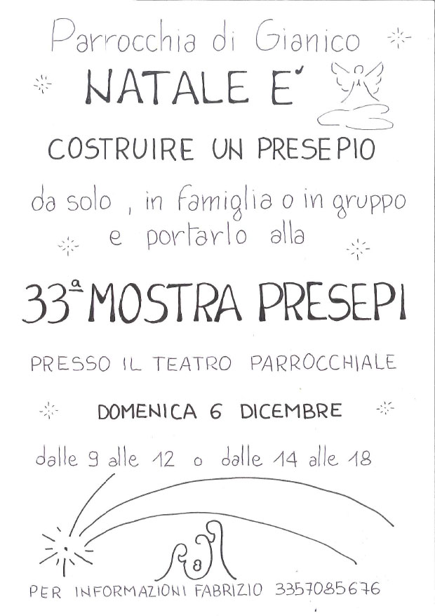 XXXIII Mostra dei Presepi di Gianico